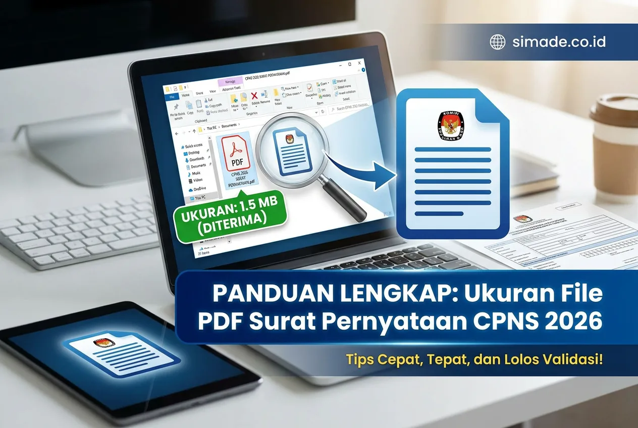 Panduan Lengkap Ukuran File PDF Surat Pernyataan CPNS 2026